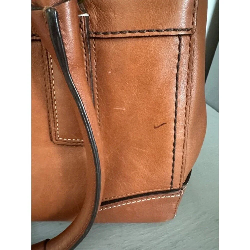 VTG Coach Hampton Acorn Leather Medium Carryall Tote Satchel 11047